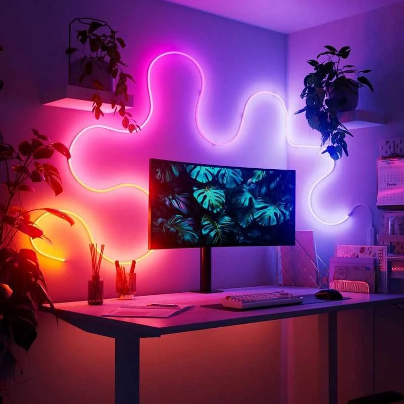 „Nanoleaf“ išmanioji daugiaspalvė virvinė šviesos juostelė, 5 m