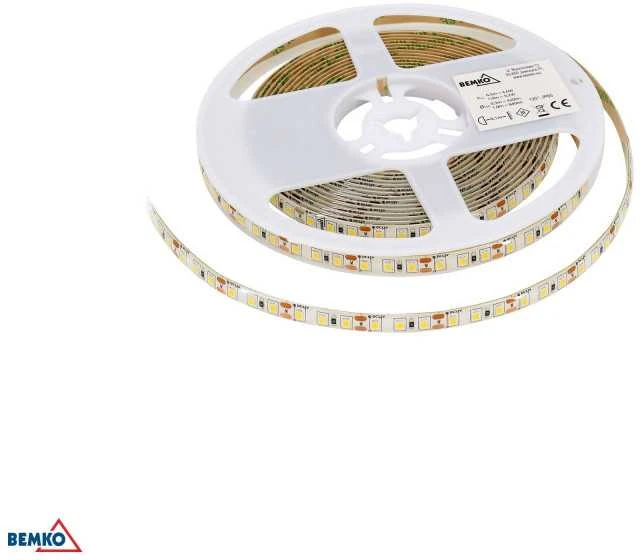 Bemko 9,2W/m LED juosta PREMIUM, 12V, 3000K, IP65, 5m ritė