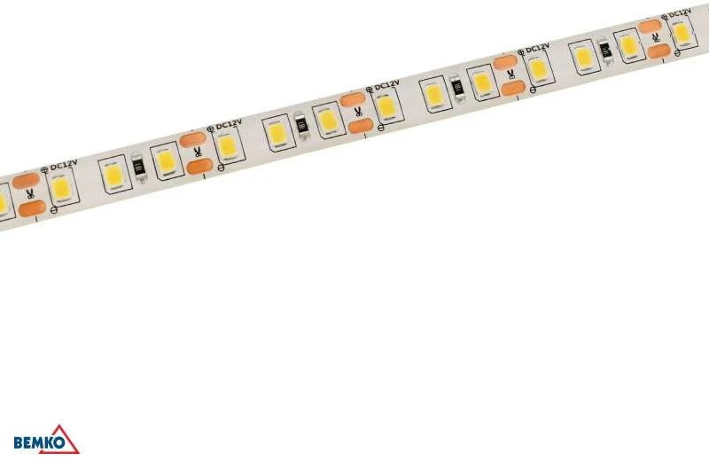 Bemko 9,2W/m LED juosta PREMIUM, 12V, 3000K, IP65, 5m ritė