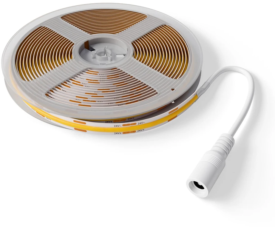 Avide LED COB juosta 16W 24V 3000K su pultu, 2m