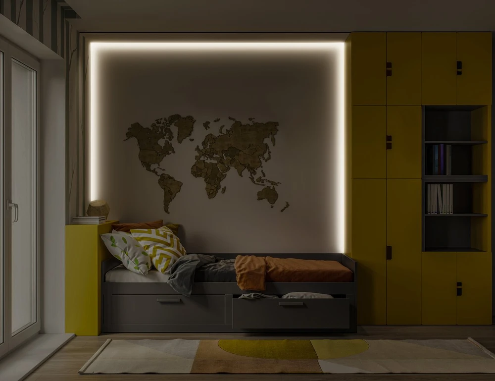 Osram 4,2W/m LED juosta FLEX AUDIO, RGB, IP20, su nuotolinio valdymo pulteliu, 3m