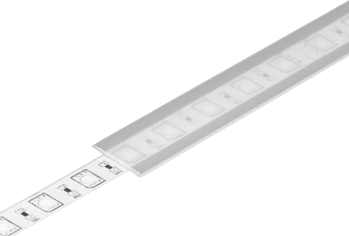LED juostos profilio dangtelis A1 SLIDE, matinis, 2m