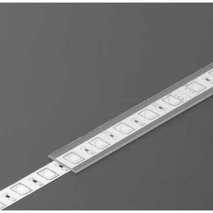 LED juostos profilio dangtelis J, skaidrus, 2m