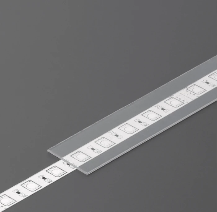 LED juostos profilio dangtelis E, skaidrus, 2m