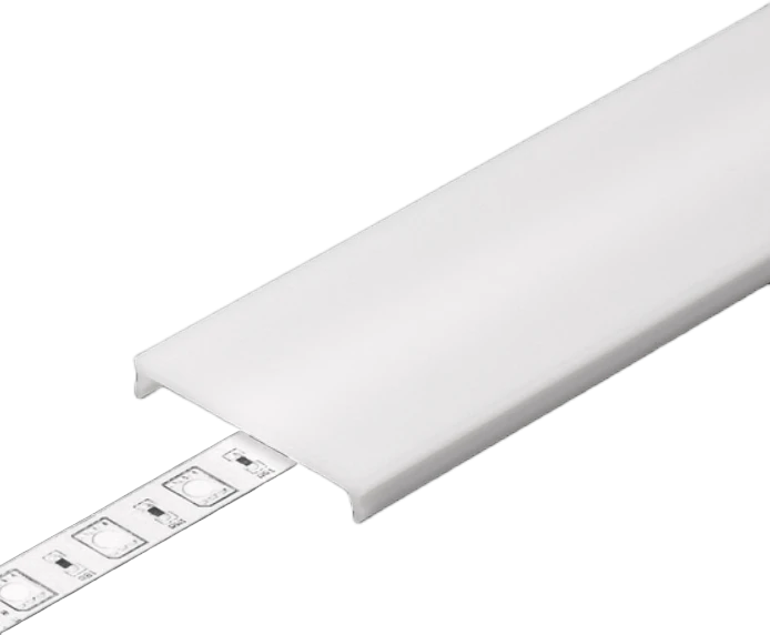 TOPMET LED juostos profilio dangtelis C9 IRM CLICK, baltas, 2m