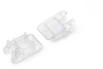LED juostos profilio MIKRO-LINE12 užbaigimo elementas, skaidrus