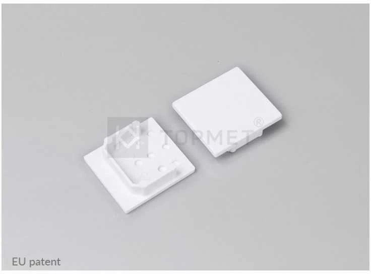 LED juostos profilio LINEA20 užbaigimo elementas, baltas