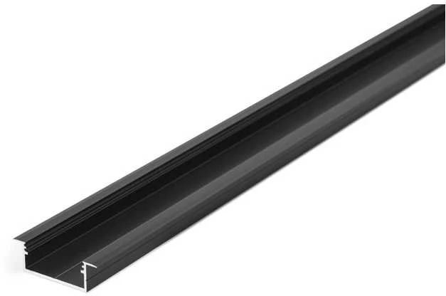 LED juostos profilis VARIO30-06 ACDE-9/U9, juodas, 2m