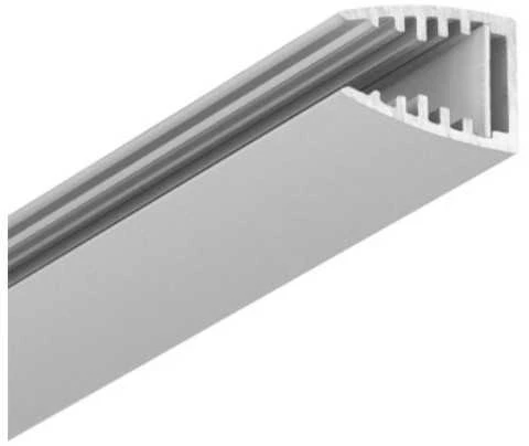 LED juostos profilis MIKRO10, anoduotas aliuminis, 2m, su plokštele LED juostos montavimui