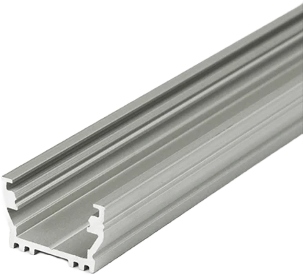 LED juostos profilis UNI12 BCD/U, anoduotas aliuminis, 2m