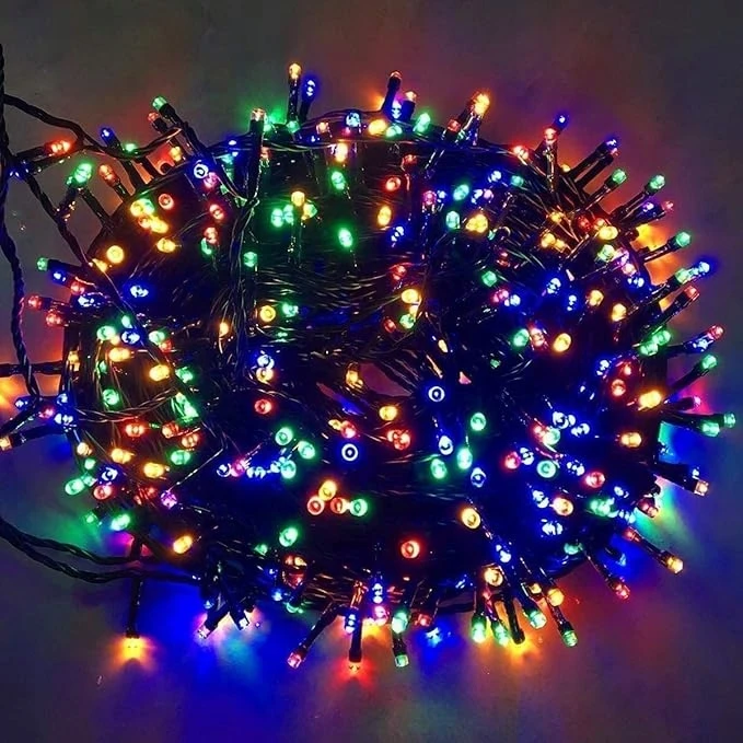 LED Kalėdų eglutės lemputės 500 ĮVAIRIŲ SPALVŲ