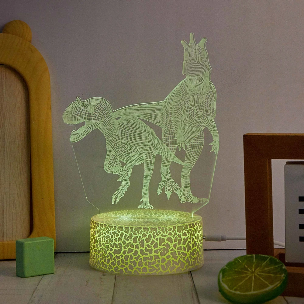 LED lempa MANTA Style Neon Lights Dinosaurs SNL117RGB