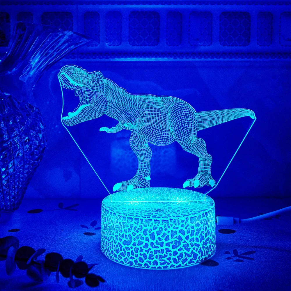 LED lempa MANTA Style Neon Lights Dinosaurs SNL117RGB