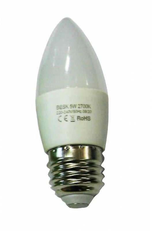 Besk LED lemputė 5W E27 2700K šilta balta