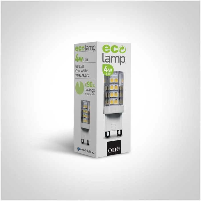 4W LED lemputė, G9, 4000K, 7103ALG/C