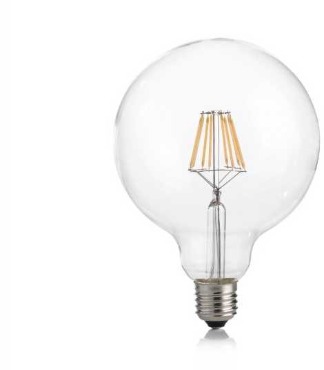8W LED lemputė, E27, skaidri, 2700K, 342863