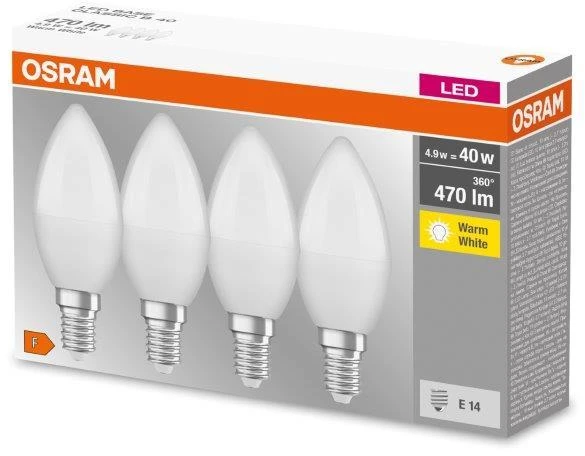 LED lemputė High Lumen 4,5W B35 E14 2.7K FL Avide