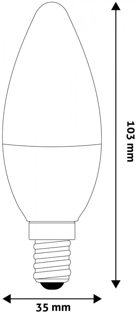 Avide LED lemputė 4.5W B35 E14 3000K