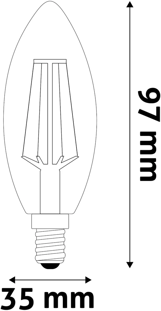 LED lemputė AVIDE 6.5W E14 4000K