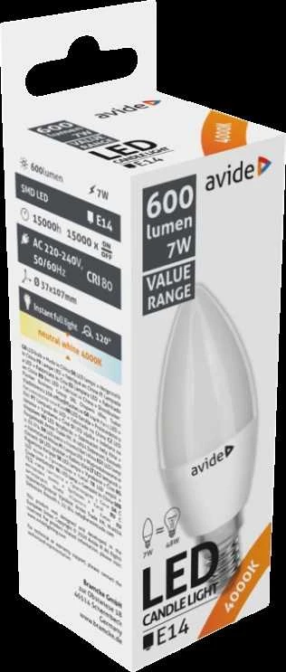 Avide LED lemputė 7W E14 4000K