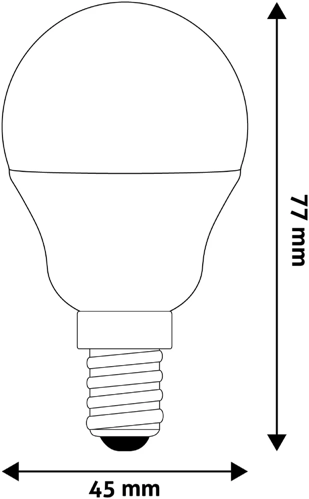 LED lemputė Globe Mini G45 4.5W E14 AVIDE