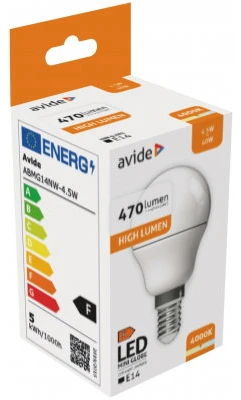 LED lemputė Globe Mini G45 4.5W E14 AVIDE