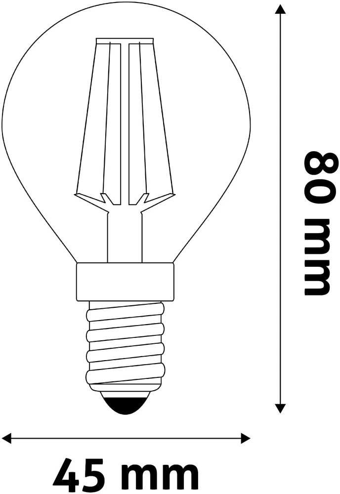LED lemputė AVIDE 4.5W E14 4000K