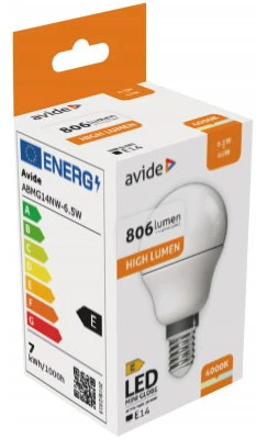 LED lemputė Globe Mini G45 6.5W E14 AVIDE