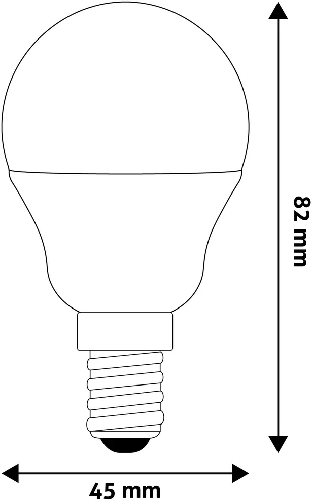 LED lemputė Globe Mini G45 6.5W E14 AVIDE