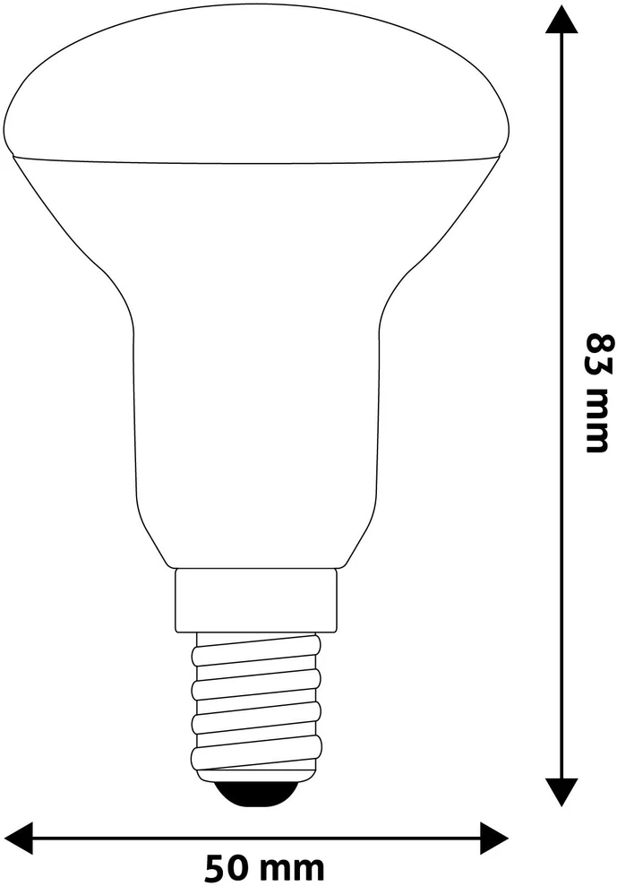 Avide LED lemputė 4.9W E14 R50 4000K