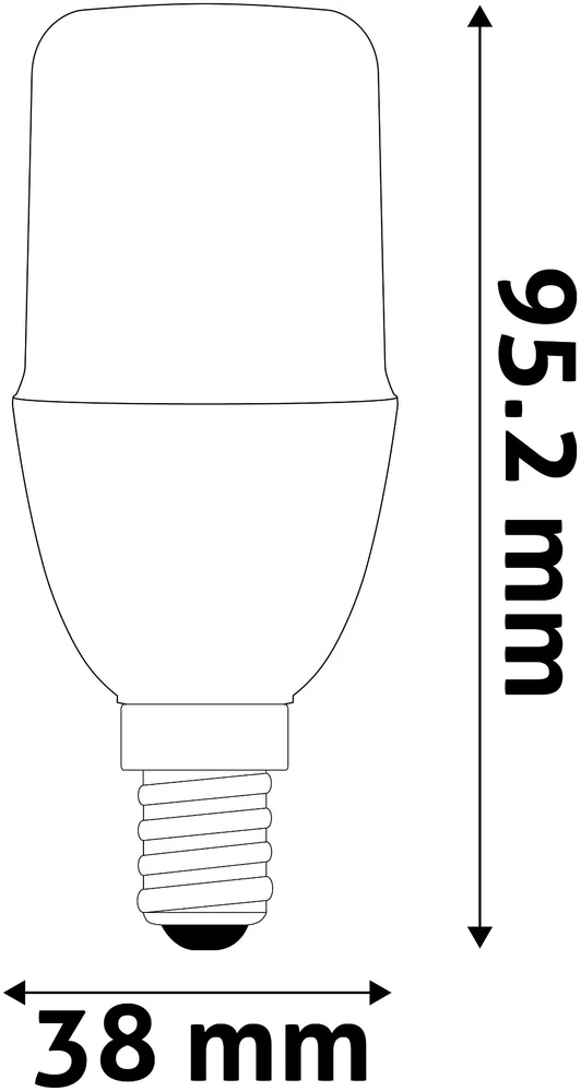 LED lemputė Avide 7W T37 E14 6400K