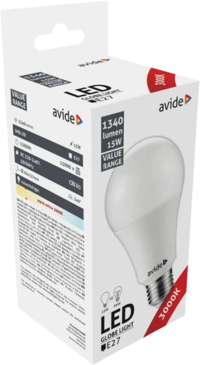 Avide LED lemputė 12W E27 3000K