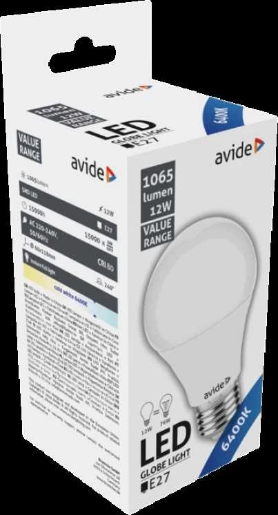 Avide LED lemputė 12W E27 6400K