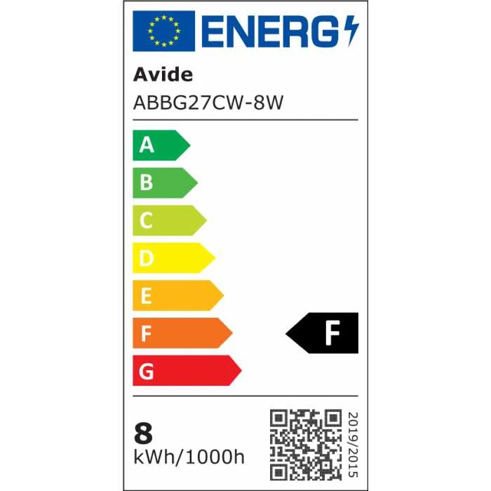 Avide LED lemputė 8W E27 6400K