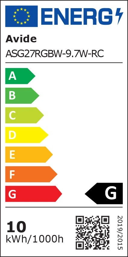 LED lemputė Avide RGB E27 9.7W 806lm