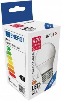 Avide LED lemputė 4.5W G45 E27 6400K