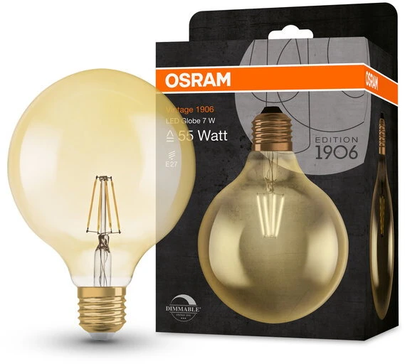 Avide LED lemputė 7W E27 G95 Amber Dimmable