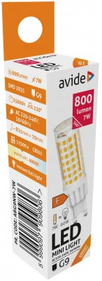 LED lemputė Avide 7W G9 3000K