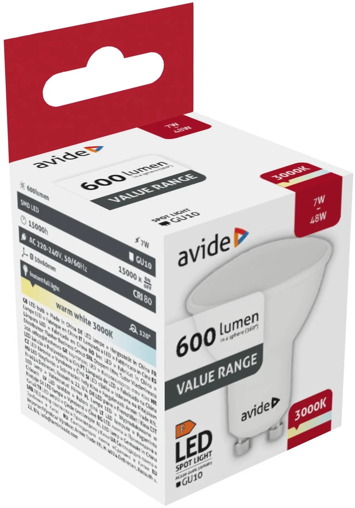LED lemputė Avide 7W GU10 Dimmable