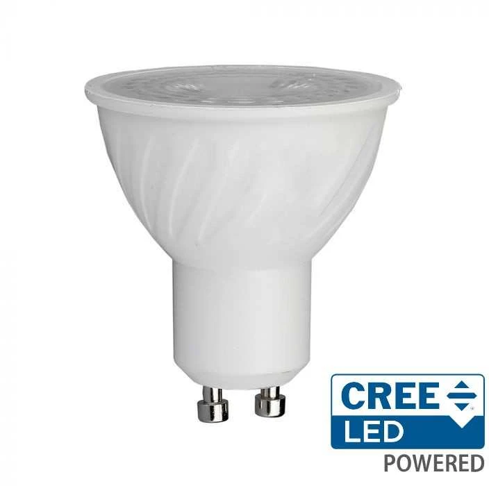6W LED lemputė, GU10, 38°, 3000K, CREE LED chip