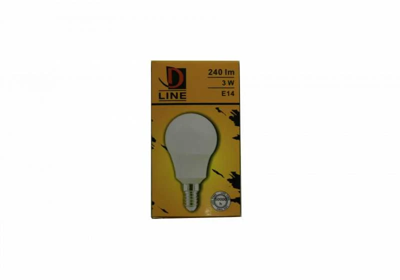 LED lemputė D Line 3W E14 Šiltai balta