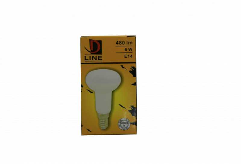 Led lemputė D Line 6W E14 3000K Šiltai balta