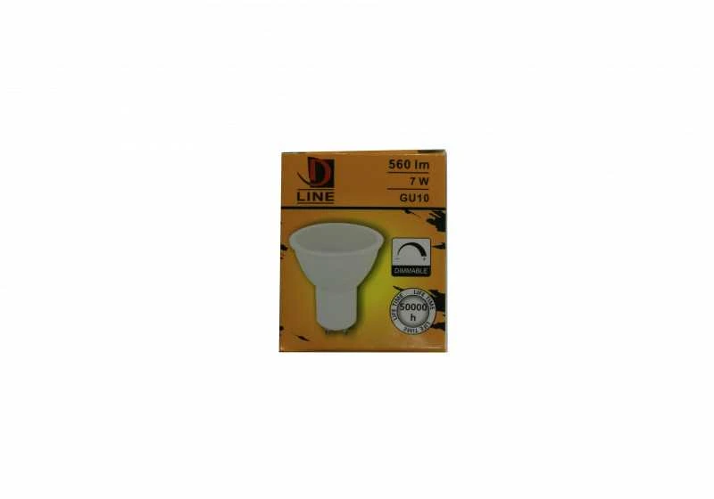 LED lemputė D Line 7W GU10 560lm 2700K