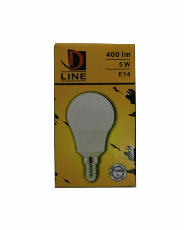 Led lemputė NEŽINOMAS D Line 5W E14 400lm 3000K G45