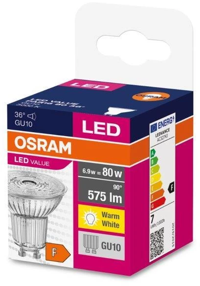 Osram LED lemputė VALUE PAR 16 80 36° 6.9 W/3000K GU10