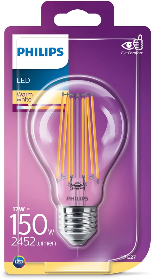 LED lemputė PHILIPS, A60, E27, 10,5 W, 1521 lm, 2700 K