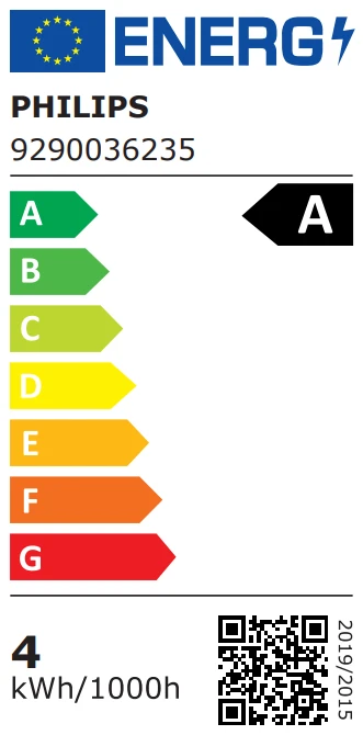 Signify LED lemputė PHILIPS ULTRA EFFICIENT, E27, A60, 4W (=60W), 2700K, 840lm, 210l/W, CL UE SRT4