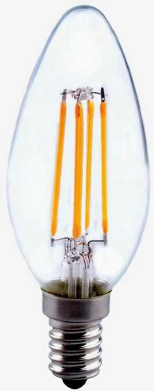 Bona Electrica Led lemputė su gijomis E14 C37 4W WW