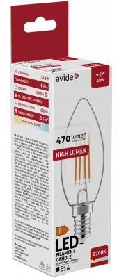 LED lemputės OSRAM BASE CLASSIC, E14, B40, 2700 K, 5,5 W, 470 lm, non-dim, 4 vnt