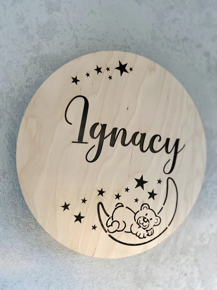 LED naktinė lempa su pavadinimu, maitinama baterijomis, 30 cm, MEŠIKIS